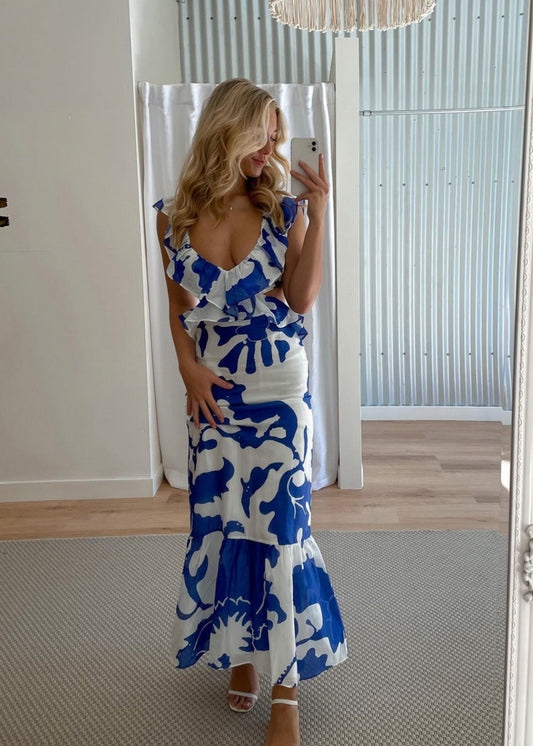 Vivi Frill Maxi Dress - Sir the Label