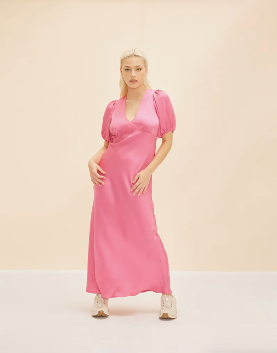 Ruby Uma Dress in Hot Pink