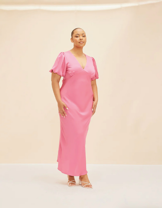 Ruby Uma Dress in Hot Pink