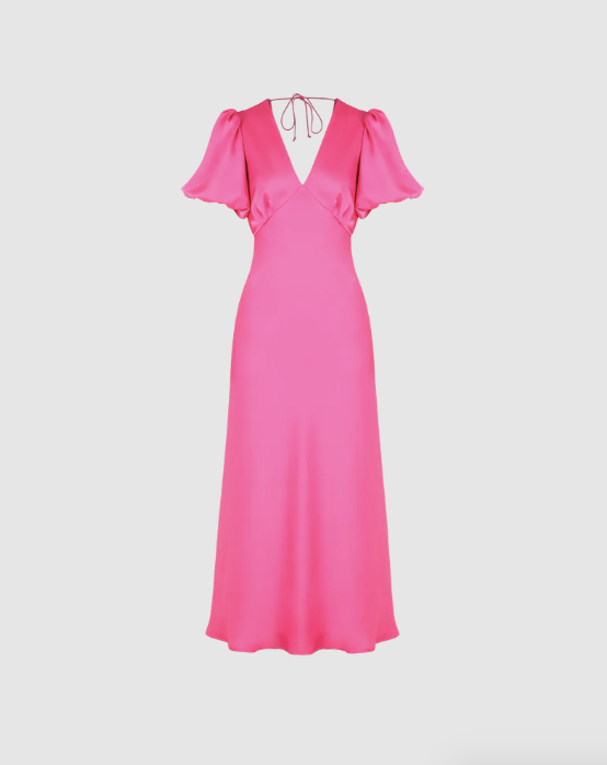 Ruby Uma Dress in Hot Pink