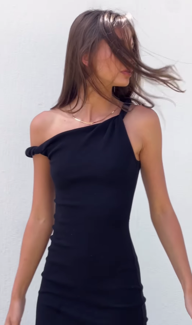 Johansen Long Poppy Dress in Black