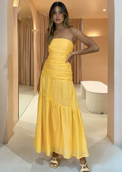 Issy Isles Dress in Orange Sorbet