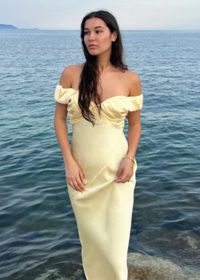 Ruby Raquel Dress in Yellow