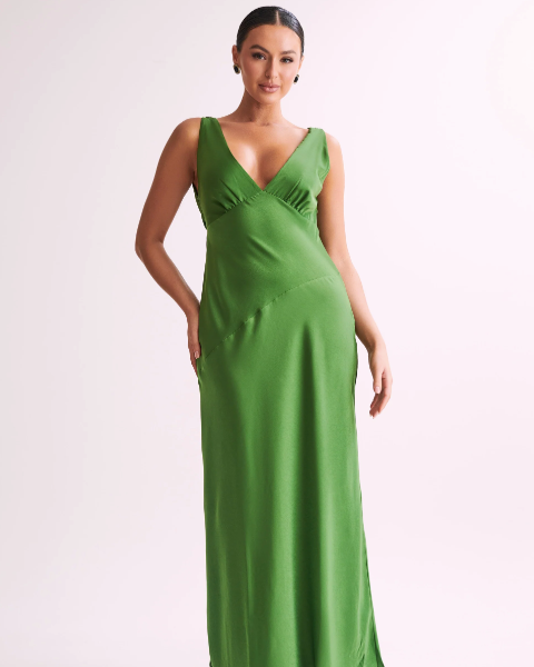 Nadia Dress in Emerald