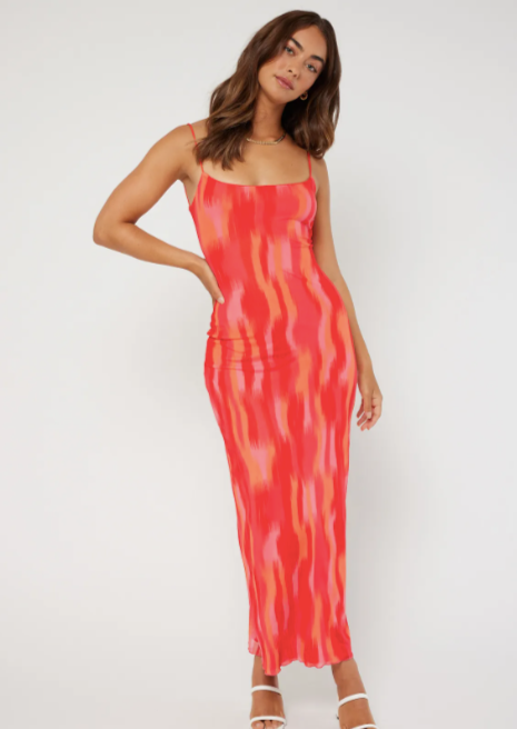 Luck & Trouble Flamingo Maxi Dress