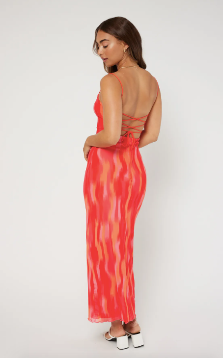 Luck & Trouble Flamingo Maxi Dress