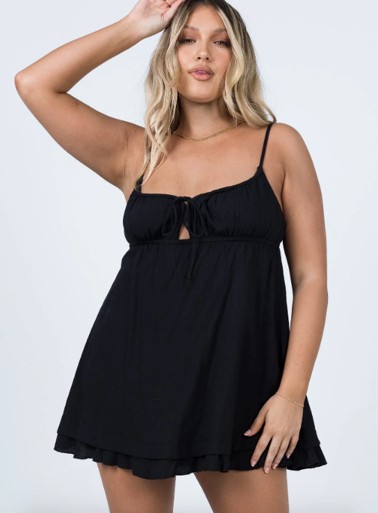 Empress of Love Mini Dress in Black