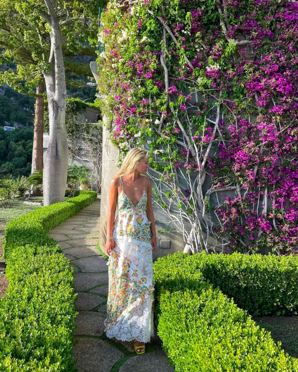 For Love and Lemons - Rosalyn Maxi Dress (Extra Small)