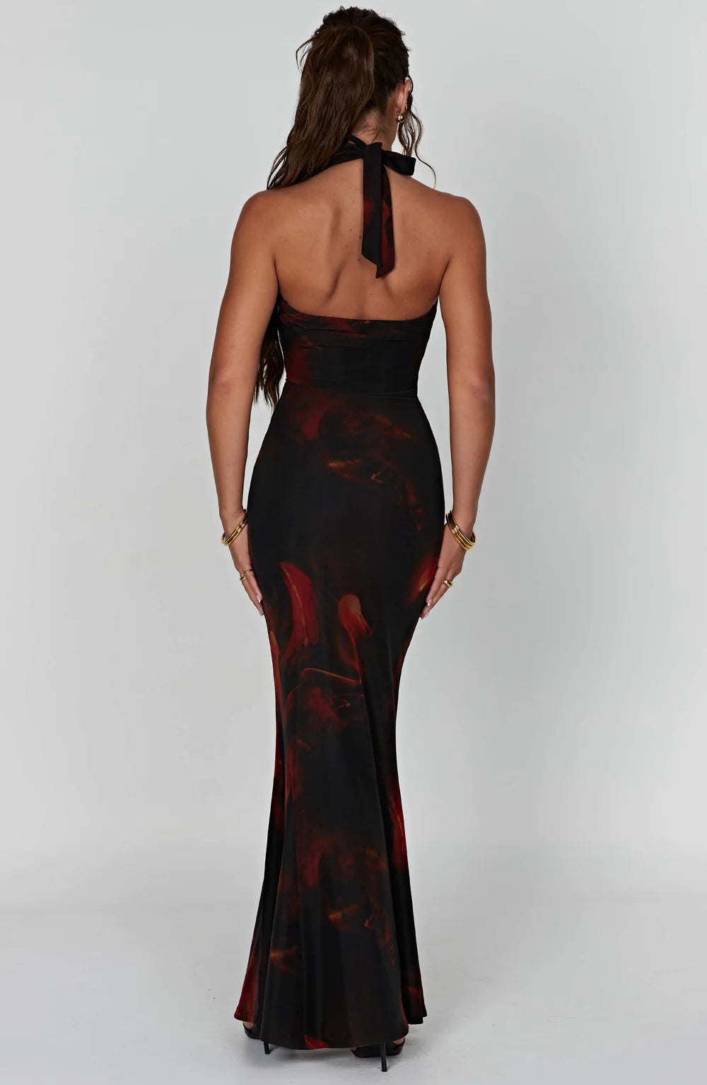 Chrishelle Maxi Dress in Fire