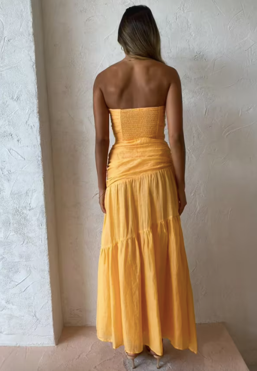 Issy Isles Dress in Orange Sorbet