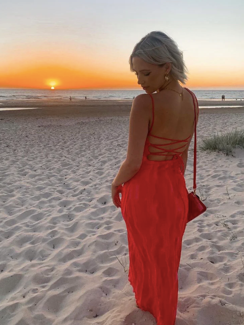 Luck & Trouble Flamingo Maxi Dress